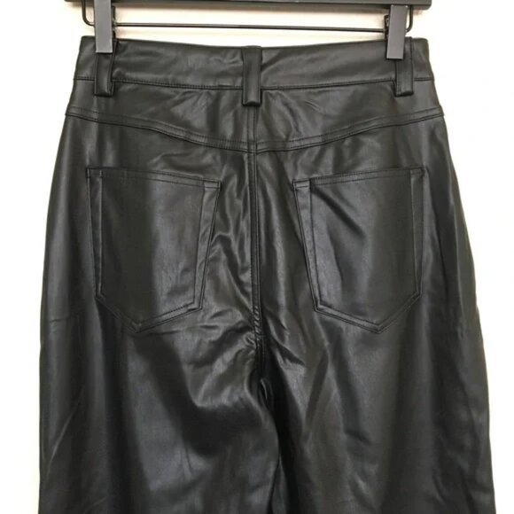 MVN The Label Eliza Faux Leather Wide Leg Pants - Picture 6 of 9